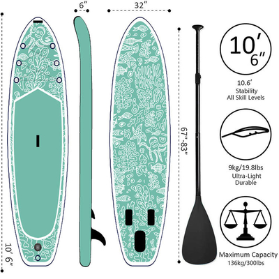 Inflatable Stand Up Touring Sup Board High Pressure Drop Stitch