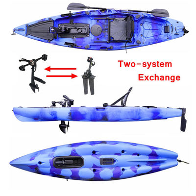 Plastic Fishing Pedal Kayak Most Stable Kayak Single Person Sit On Top
