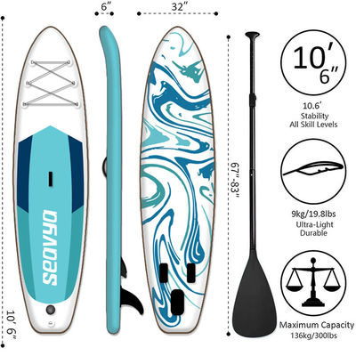 High Pressure Drop Stitch Inflatable Surfboard Sup Fishing Paddle Board